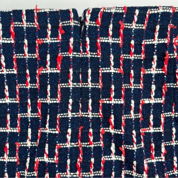 Talbots Navy Red White Tweed Skirt Size 10P - Picture 10 of 11